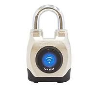 eGeeTouch 4th GEN. Outdoor Smart Padlock, Weatherproof, Rugged Design for Commercial use, Bluetooth + NFC (Short Shackle)