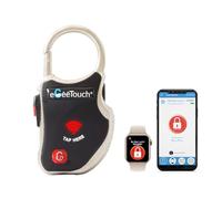 eGeeTouch Smart TSA Travel Lock - Secure & Track Your Luggage, Backpack, Cabinet Anywhere You go. (Single Black)