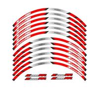 EGEIRA Motorcycle Front And Rear Wheels Edge Outer Rim Sticker Reflective Stripe Wheel Decals For BMW S1000RR Rim Decals (Color : B)