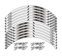 EGEIRA Motorcycle Front Rear Wheel Sticker Reflective Rim Stripe Tape Bike Stickers For FZ1 FZ 1 FZ-1 Rim Decals (Color : D)