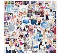 EGEKTBH 100 PCS Taylor Swift Stickers, Waterproof Vinyl Stickers for Glass, Plastic, Metal Surfaces, Style 2, Cat Theme, Scrapbook Recommended