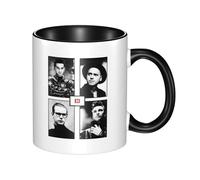 Egenedcemre De&PE&Che Music Band Mode Mug Novelty Graphic Ceramic Coffee Cup Fashion Morning Cup Tea Coffee Mug Tea Infuser Coffee Gifts Christmas Birthday Gifts for Fans Presents 330ml