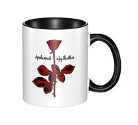 Egenedcemre De&PE&Che Music Band Mode Mug Novelty Graphic Ceramic Coffee Cup Fashion Morning Cup Tea Coffee Mug Tea Infuser Coffee Gifts Christmas Birthday Gifts for Fans Presents 330ml