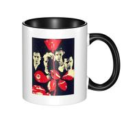 Egenedcemre De&PE&Che Music Band Mode Mug Novelty Graphic Ceramic Coffee Cup Fashion Morning Cup Tea Coffee Mug Tea Infuser Coffee Gifts Christmas Birthday Gifts for Fans Presents 330ml