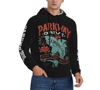 Egenedcemre Parkway Music Drive Band Hoodies for Mens Pullover Sweatshirt Graphic Hoodies novelty 3D Hoodie For fans gift Medium
