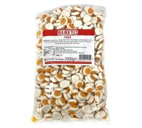(Egg (16020497)) Peach Rings, Sour Worms Bebeto 2KG Bags Full Range Halal Certified Sweets
