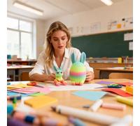 Egg 3D Printed - Easter Desk Decoration Colorful 3D Figurine Ornament, Desk Figurine Ornament, Easter Desks Ornaments | Holiday Egg Decoration For Display Cabinet Dressing Tables