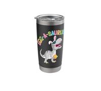 Egg A Saurus T-Rex Dinosaur Bunny Egg Hunt Easter Sunday Stainless Steel Insulated Tumbler