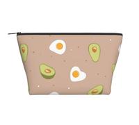 Egg and Avocado, Toiletry Pouch Makeup Bag Cosmetic Bag Portable Travel Toiletry Bag