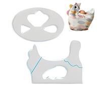 Egg Basket, Hen Shaped Egg Basket, Stitching Egg Basket, Decorative Chicken Egg Basket, Cute Eggs Set, Hard Egg Basket Template, Conveniently Use Easter Eggs Basket for Egg Fruits