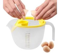 Egg Beaker - 1L Protein Separator | Measuring Cup for Liquids with Scale, Egg Yolk Separator, Filter Measuring Cup, Food Grade Measuring Cup with Drain Nozzle for Living Room