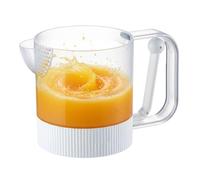 Egg Beater Cup - 18.5x11.5x10.7cm Semi-Automatic Pressure Egg Beater in Cup | Kitchen Mixer Container for Food | for Kitchen Cooking, Restaurant, Meeting Lunch Cafe