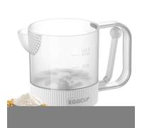 Egg Beater Cup,Semi-automatic Manual Press Egg Beating Blender - Baking Mixer Container | for Cafe Kitchen Baking Cooking Restaurant Home Dining Room Coffee Drink