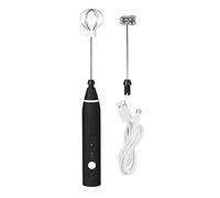 Egg Beater, Electric Automatic Frother 3 Speed Adjustable Blender with USB Charging, Egg Beater for Blending Whisking Beating Stirring Baking