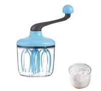 Egg Beater Hand Crank -1500ml ABS+PET 4.92×4.92×4.92in | Manual Cranked Egg Beater | Kitchen Mixing Tool For Milk Foam Cake Beating Eggs,mixer Foaming Whisk Whipping Cream, Batter, Cooking Baking