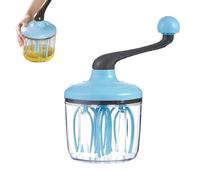 Egg Beater Hand Crank - Manual Mixer Machine, 1500ml Foam Whisk | Non Electric Blender, Stainless Steel Rotary Whipper, Easy Grip Handle Gadget for Household Baking Cake Bread Pastry