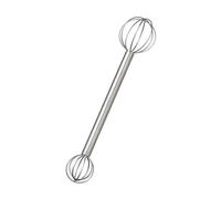 Egg Beater Mixing Spoon Set - Double Head Stainless Steel Miso Mixer and Measuring Rod for Efficient Egg Whisking and Cooking