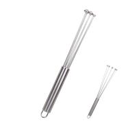 Egg Beater - Multi-purpose Stainless Steel Manual Beater, Manual Whisk | Portable Egg Whisk with Rounded Handle for Beating, Mixing, Beating Cooking in the Kitchen