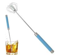 Egg Beater - Stainless Steel Hand Mixer Whisk Blender - Semi-Auto Whisk Kitchen Wisk Mixer Milk Frother for Baking, Stirring, Cooking, Beating