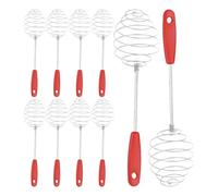 Egg Beater Whisk, Cooking Eggs Frother Blender Mixer, 2.17x9.84 Inches Heavy Duty Kitchen Tool, Manual Stainless Steel Whisk Set for Mixing Milk, Sauce, Matcha, Baking Pancakes, Food Preparation