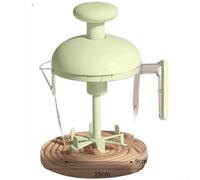 Egg Beating Cup Manual Press Operation Whisk for Eggs Cream and Protein Powder Mixing(Green)