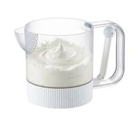 Egg Beating Cup,Manual Press Semi-automatic Beater Cup for Egg - Food Mixer Container,for Kitchen Baking Home Restaurant Gathering Dining Room