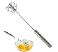 Egg Blender - Hand Whisk Blender, Rotary Shaker | Stainless Steel Egg Shaker, Rotary Mixer Shaker, Semi Auto Whisk