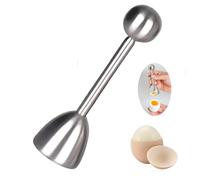 Egg body egg opener, stainless steel, egg pricker, egg shell breakage point causer, boiled egg picker, egg shell opener, egg cutter, cracker, for boiled egg breakage point causer and raw