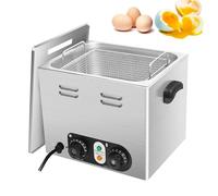 Egg Boiler 2600W, 45 Pcs Stainless Steel Cooker with Timer and Temperature Control for Soft-Boiled and Half-Boiled Eggs