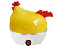 Egg Boiler, Chicken Shaped Egg Cooker, 7 Eggs Capacity Electric Egg Boiler, Boiled Eggs Maker, Stainless Steel Healthy Egg Steamer Egg Cooker Eggs Maker Machine (White)