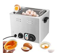 Egg Boiler, Electric Cooker with 60 Egg Capacity, 2600W Power, Temperature Control 30-110°C & 0-60 Min Timer, Stainless Steel Design