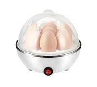 Egg Boiler Electric Egg Cooker 7 Egg Capacity Boiled Egg Maker for Soft, Medium, Hard Boiled Eggs, Includes Poaching Trays