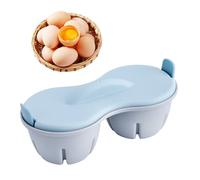 Egg Boiler for Microwave - Double Cavity Design Boiler Cooker Steamer | higgh quality PP Material Rapid Egg Cooking | Hard Soft Boiled Egg for Breakfasts, Lunches, or Dinners