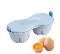 Egg Boiler for Microwave | Hardboiled 2-Cavity Maker - Boiler Kitchen Gadgets Cook Soft and Hard Boiled Egg, Microwave Poacher with Lid