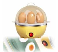 Egg Boiler, High Temperature Resistance Mini Egg Steamer with Auto Shut-Off, 7 Eggs Capacity, Suitable for Steaming Dumplings