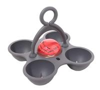 Egg Boiler Rack Hard Boiled Egg Poacher Cups Storage Box Cooking Mould Stand Holds for Home(Style B)