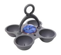 Egg Boiler Rack Hard Boiled Egg Poacher Cups Storage Box Cooking Mould Stand Holds for Home(Style C)