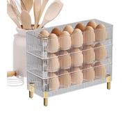 Egg Box, Egg Container, Egg Container for Fridge, Storage Box for Fresh Eggs Container, Egg Container, Egg Dispenser with 3 Levels, Egg Holder, Egg Organiser Container, Automatic Rolling