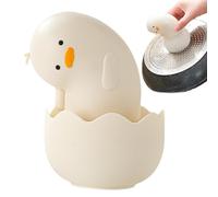 Egg Brush Cleaner - Cartoon Dish Brush | Silicone Egg Washer Brush Tool | Gentle Egg Scrubber and Cleaner for Farm Fresh Eggs Multifunctional Reusable Egg Scrubber