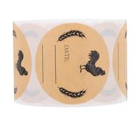 Egg Carton Packaging Labels for Fresh Eggs, Brown Kraft | Self Adhesive Stickers, Collection Date Tracking, Rustic Branding, for Gift Boxes, Egg Cartons, Market Use