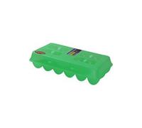 Egg Carton Plastic, Green - Holds 18 Eggs