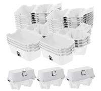 Egg Cartons Reusable, 50PCS Paper Egg Cartons 2 Count 3x4 Paper Pulp, Reusable No Breakage for Refrigerator Farm Market Travel