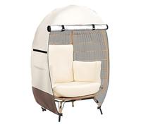 Egg Chair Covers Waterproof, Outdoor Basket Egg Chair Cover Waterproof, All-Weather Wicker Furniture Protection for Home Apartment Urban Balcony Porch