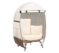Egg Chair Covers | Waterproof Outdoor Chair Covers with Double Zipper - 420D Windproof Heavy Duty Shield 45 x 55 Inch for Lounge Lawn Deck Porch Courtyard Garden