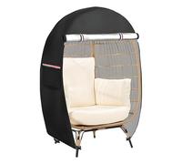 Egg Chair Covers Waterproof - Waterproof Egg Chair Cover with Zipper | All-Weather Wicker Furniture Protection for Home Apartment Urban Balcony Porch