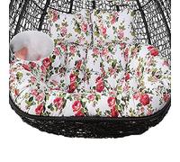 Egg Chair Cushion Hanging Replacement Cushion, 2 Seater Thickened Outdoor Hanging Cushion, Swing for Garden(Color:Flower 3)