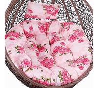 Egg Chair Cushion Only, Outdoor Hanging Swing Chair Seat Cushion Replacement, Large Thicken e Hammock Chair Cushion with pillow, Washable Garden Chair Mat Pads Petal 3