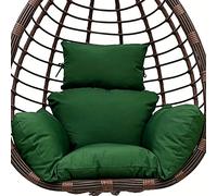 Egg Chair Cushion Replacement, Foldable Back Cushions with Headrest Pillow for Outdoor Hanging Basket, Patio, Garden, Backyard, Porch