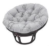Egg Chair Cushion Replacement, Papasan Round Chair Cushions Waterproof Soft Hanging Basket Swing Chair Cushion Comfortable Wicker Rocking Rattan Hammock Pad for Outdoor Patio Garden,NO09,50*50cm