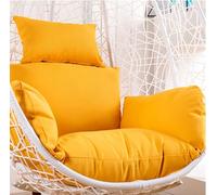 Egg Chair Cushion Replacement Thickened Round Egg Chair Cushion Machine Washable Outdoor Patio Swing Pad for Hanging Basket Indoor Outdoor (Only Cover)